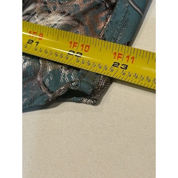 Silver Stone Men's Modern Fit Long-Sleeve Button-Up Teal/Silver Shirt NWT Size L - Picture 10 of 11